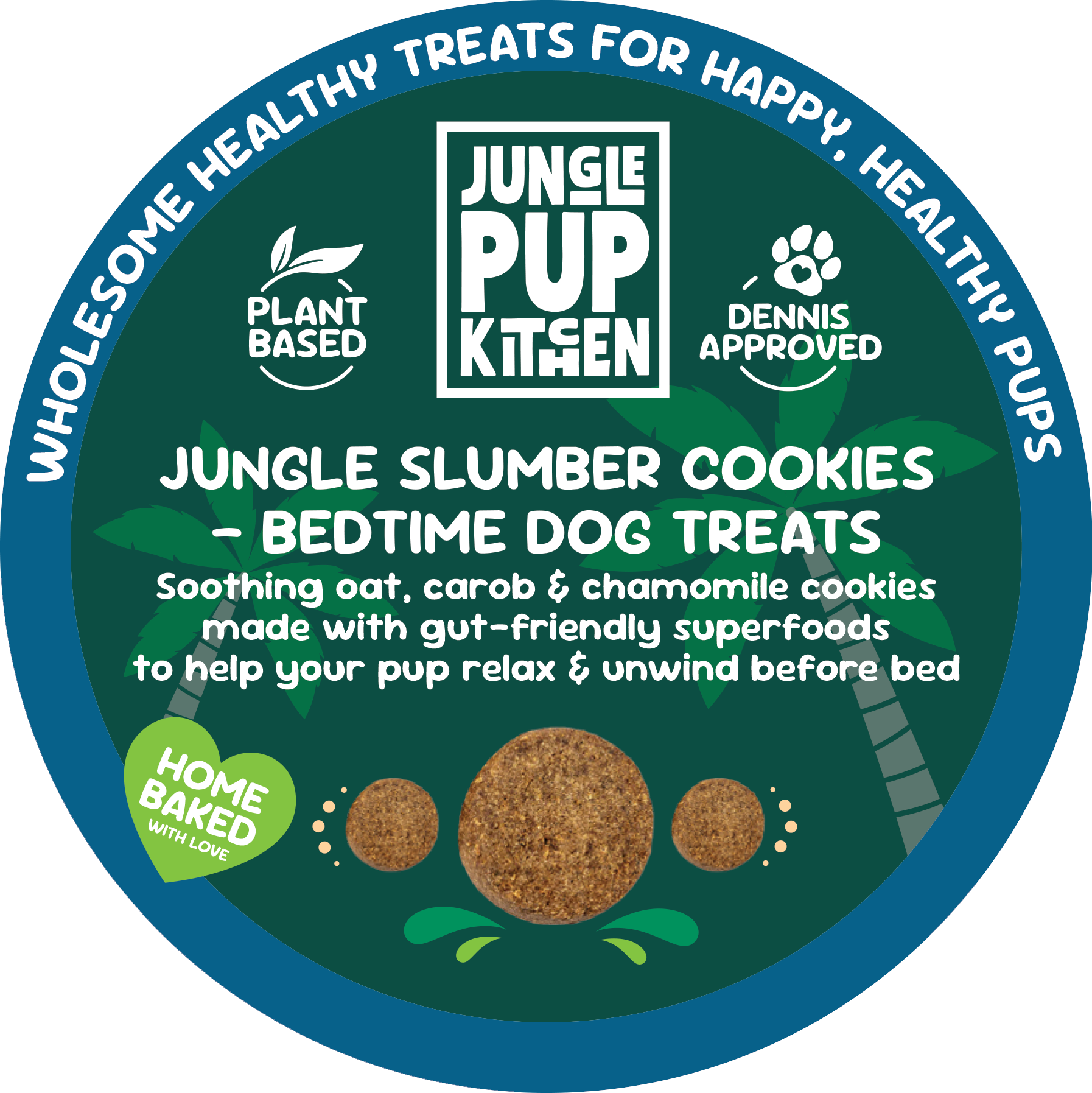 Jungle Slumber Cookies - bedtime dog treats